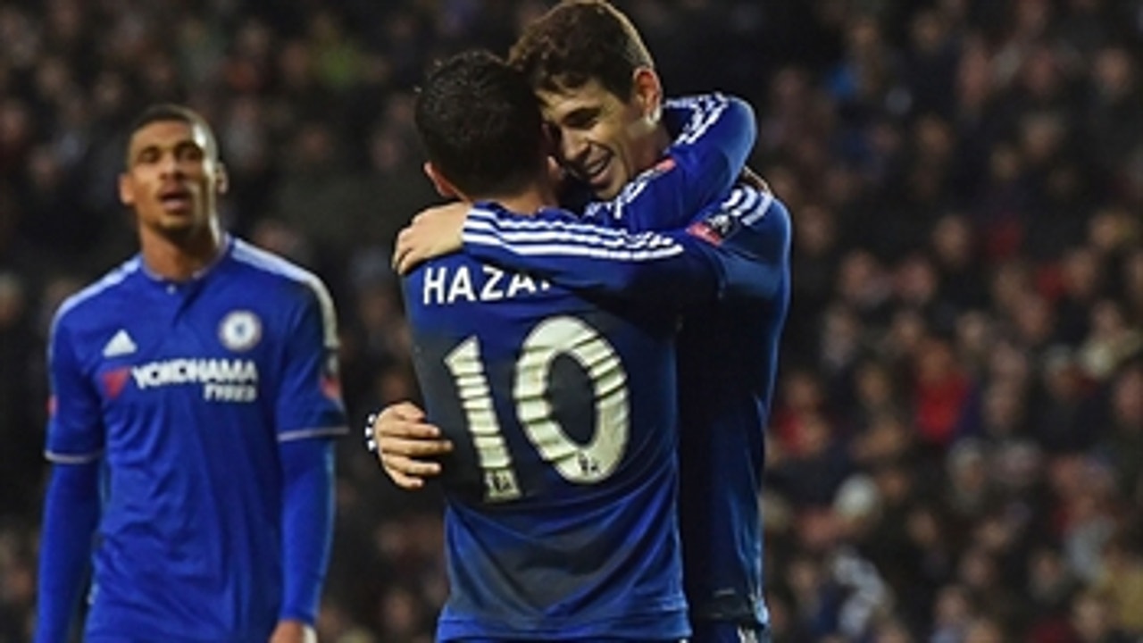 Oscar completes hat trick before halftime vs. MK Dons ' 2015-16 FA Cup Highlights