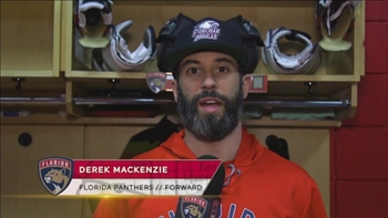 Panthers captain Derek MacKenzie thanks fans for their support