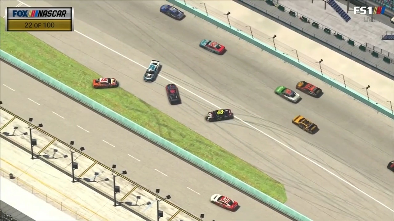 The virtual 'Big-One' at Homestead-Miami Speedway