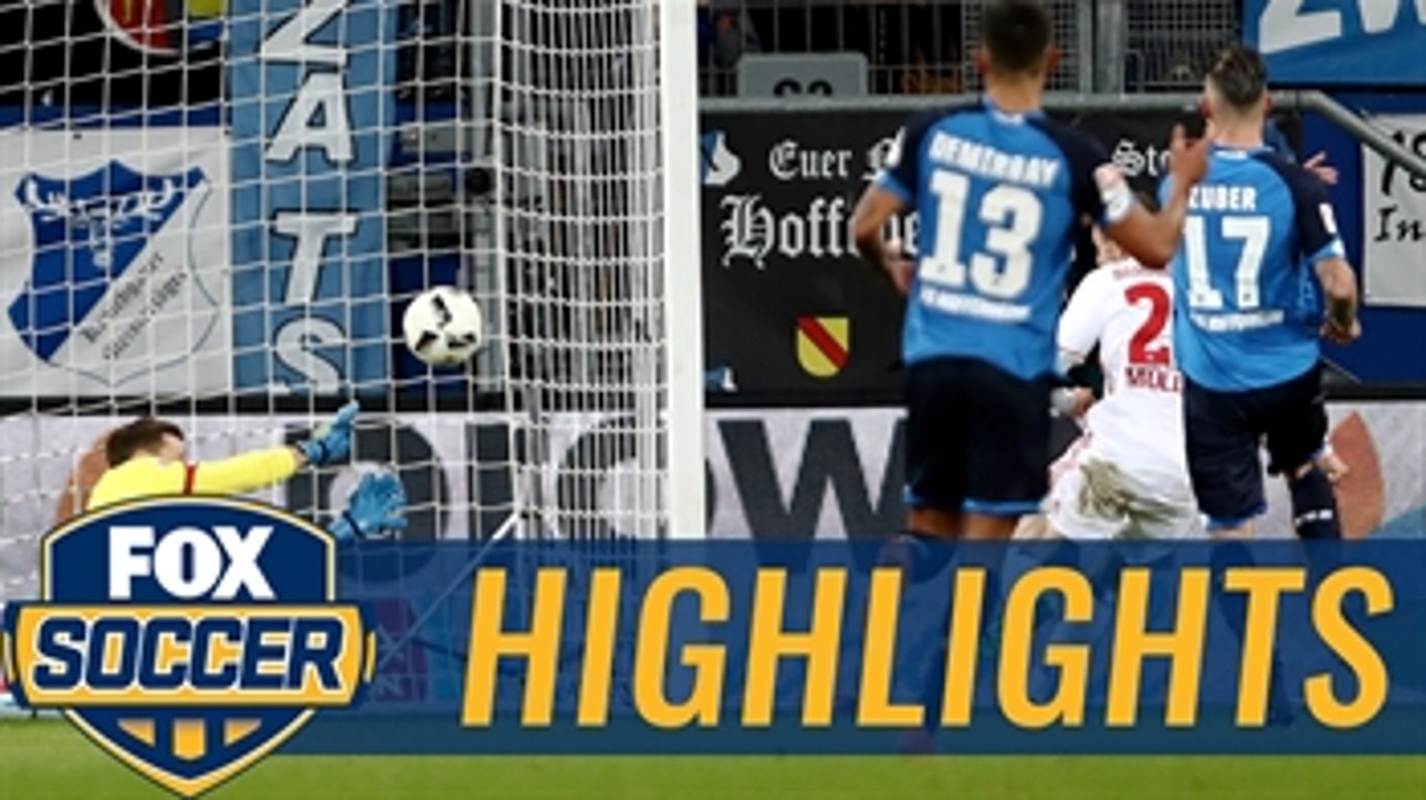 Muller pulls Hamburg back level vs. Hoffenheim ' 2016-17 Bundesliga Highlights