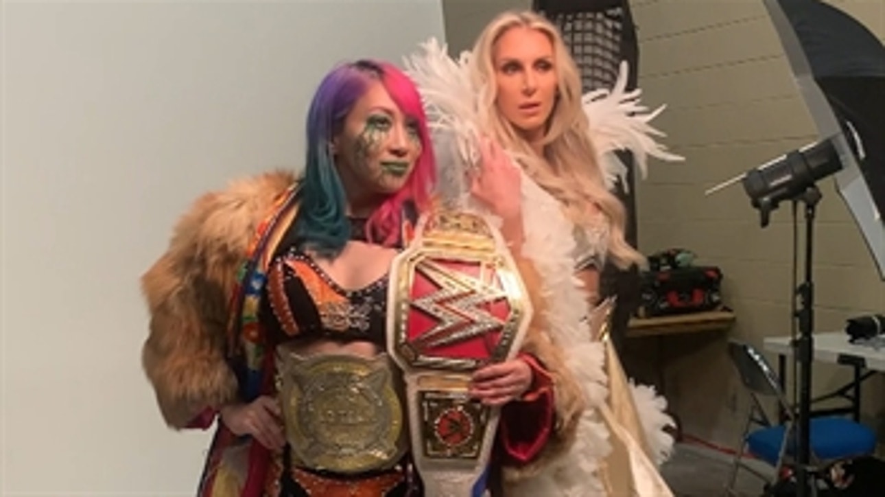 Charlotte Flair & Asuka pose as WWE Women’s Tag Team Champions: WWE Network Exclusive, Dec. 21, 2020