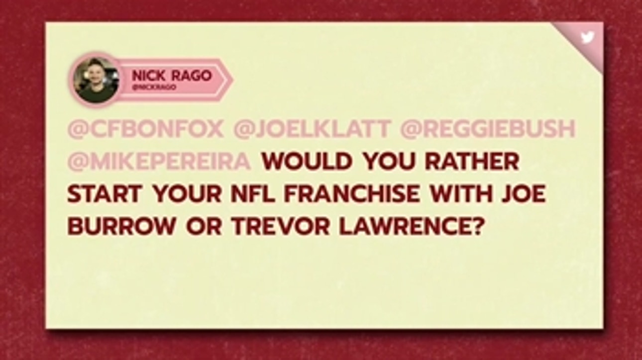 Joe Burrow or Trevor Lawrence: Who would you start a franchise with?  Reggie Bush and Joel Klatt debate