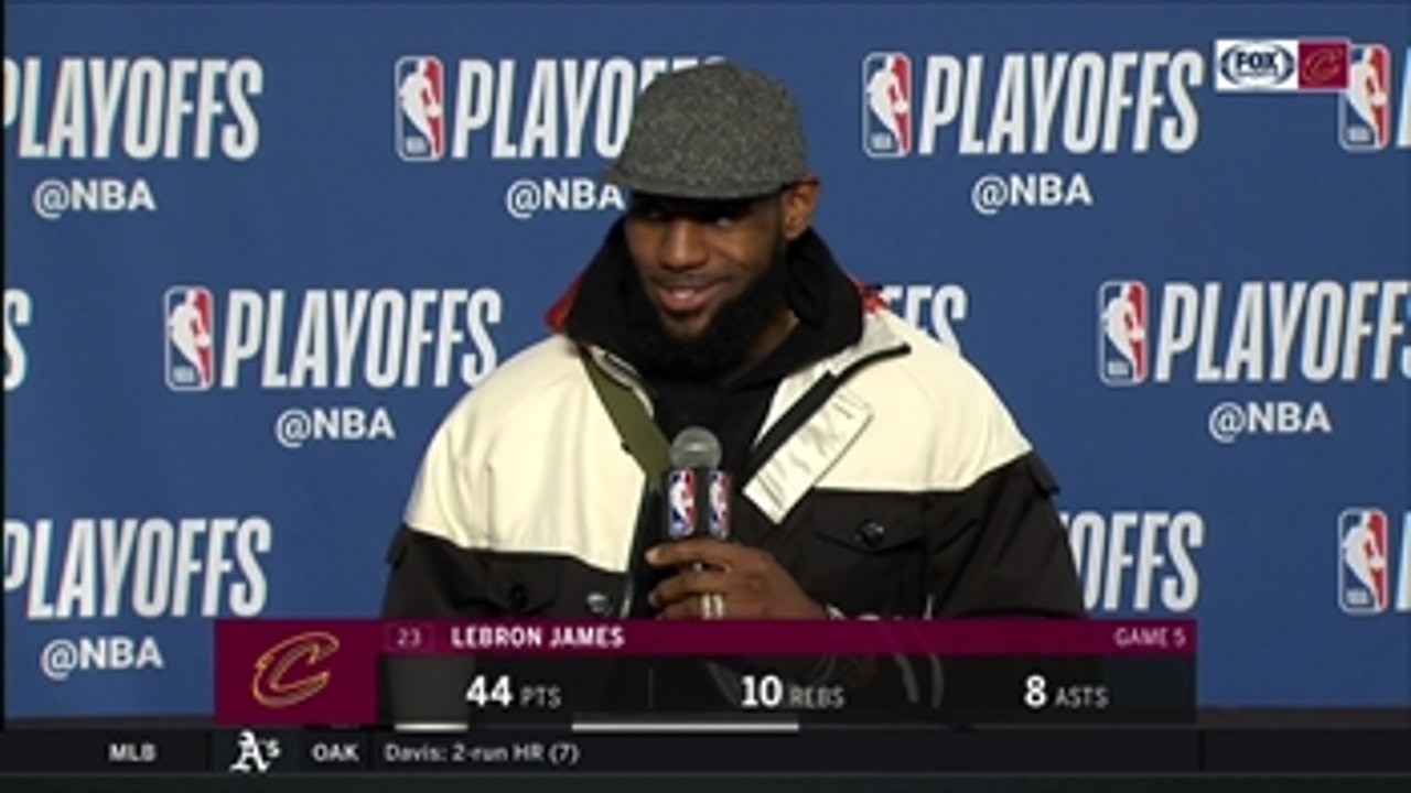 LeBron on The Hunger Games, past game-winners, and hugging Cedi Osman
