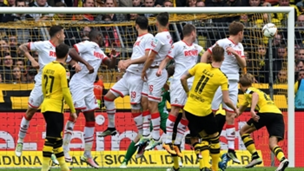 Marco Reus' free kick equalizes for Dortmund ' 2015-16 Bundesliga Highlights