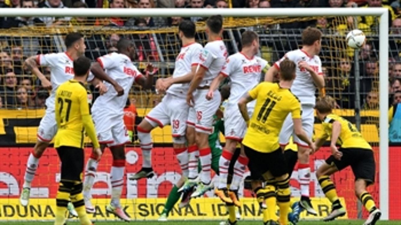 Marco Reus' free kick equalizes for Dortmund ' 2015-16 Bundesliga Highlights