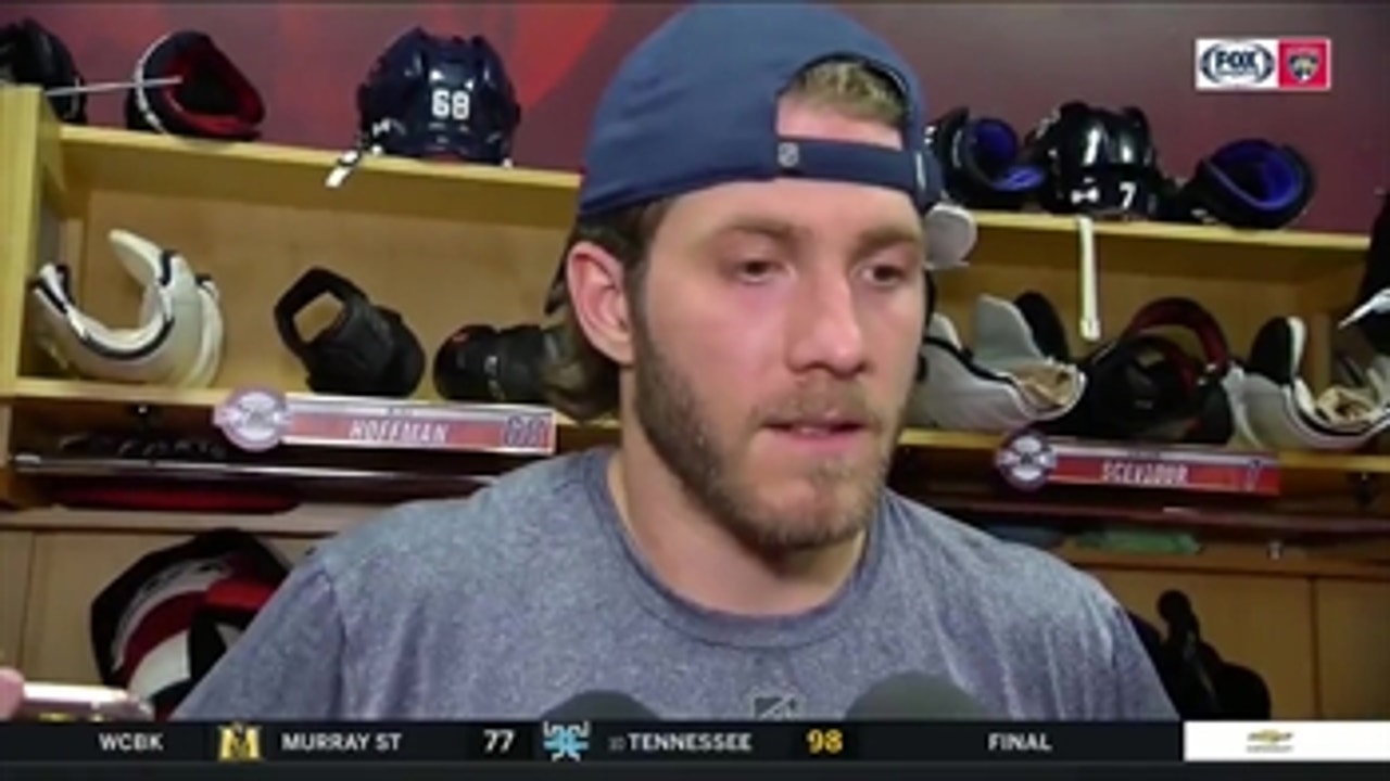 Mike Hoffman on Panthers allowing Canadiens to convert easy chances