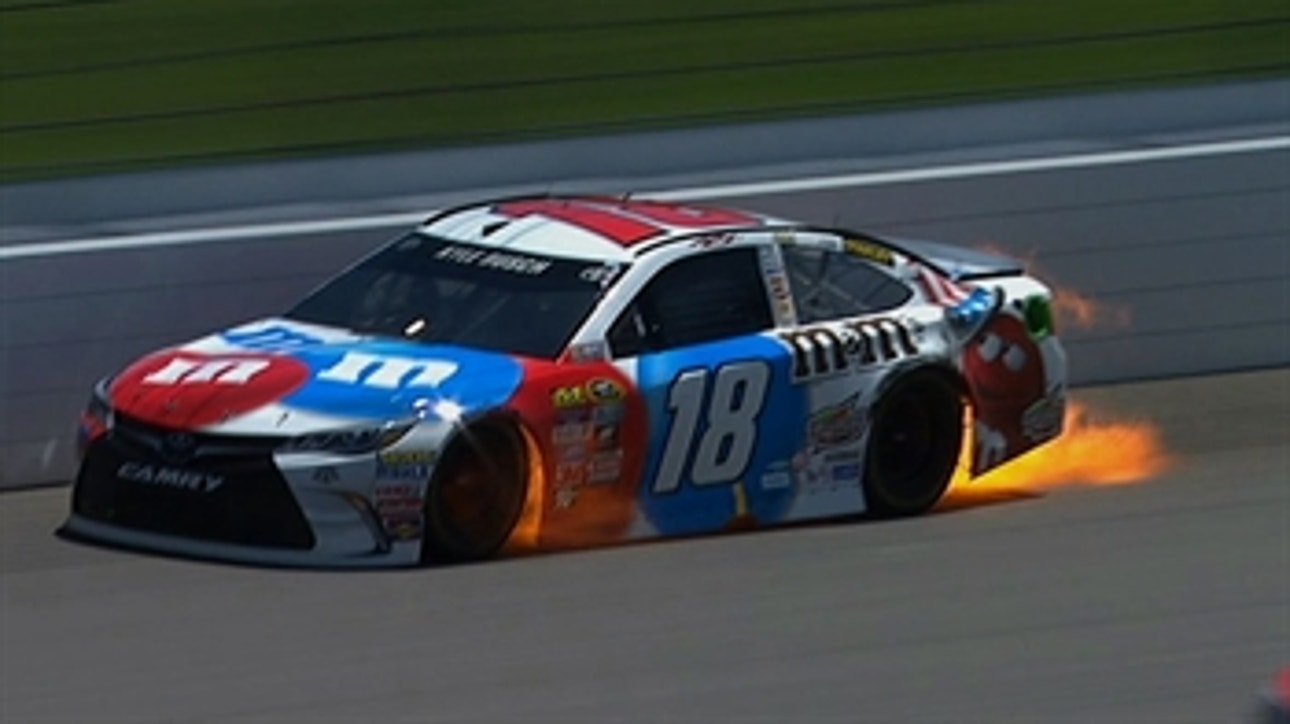 CUP: Kyle Busch Loses Engine - Michigan 2016