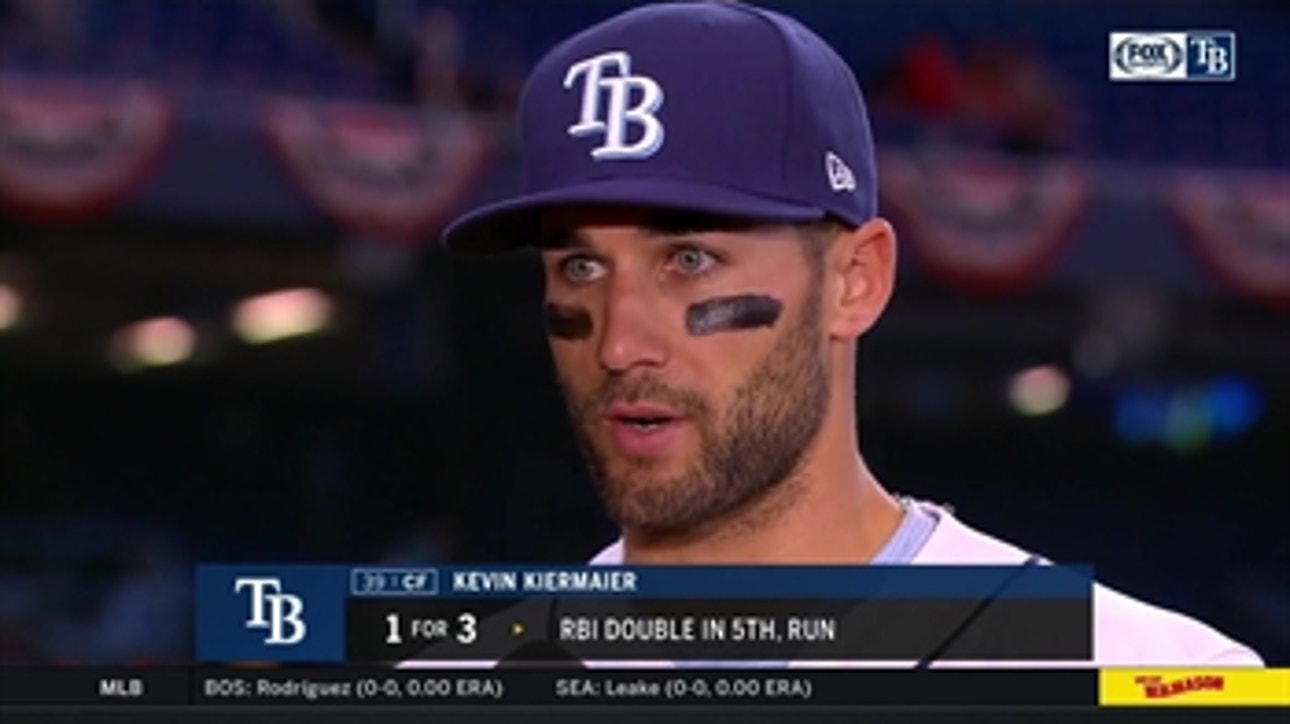 Kevin Kiermaier on win: We'll take 98, 99 more of those!