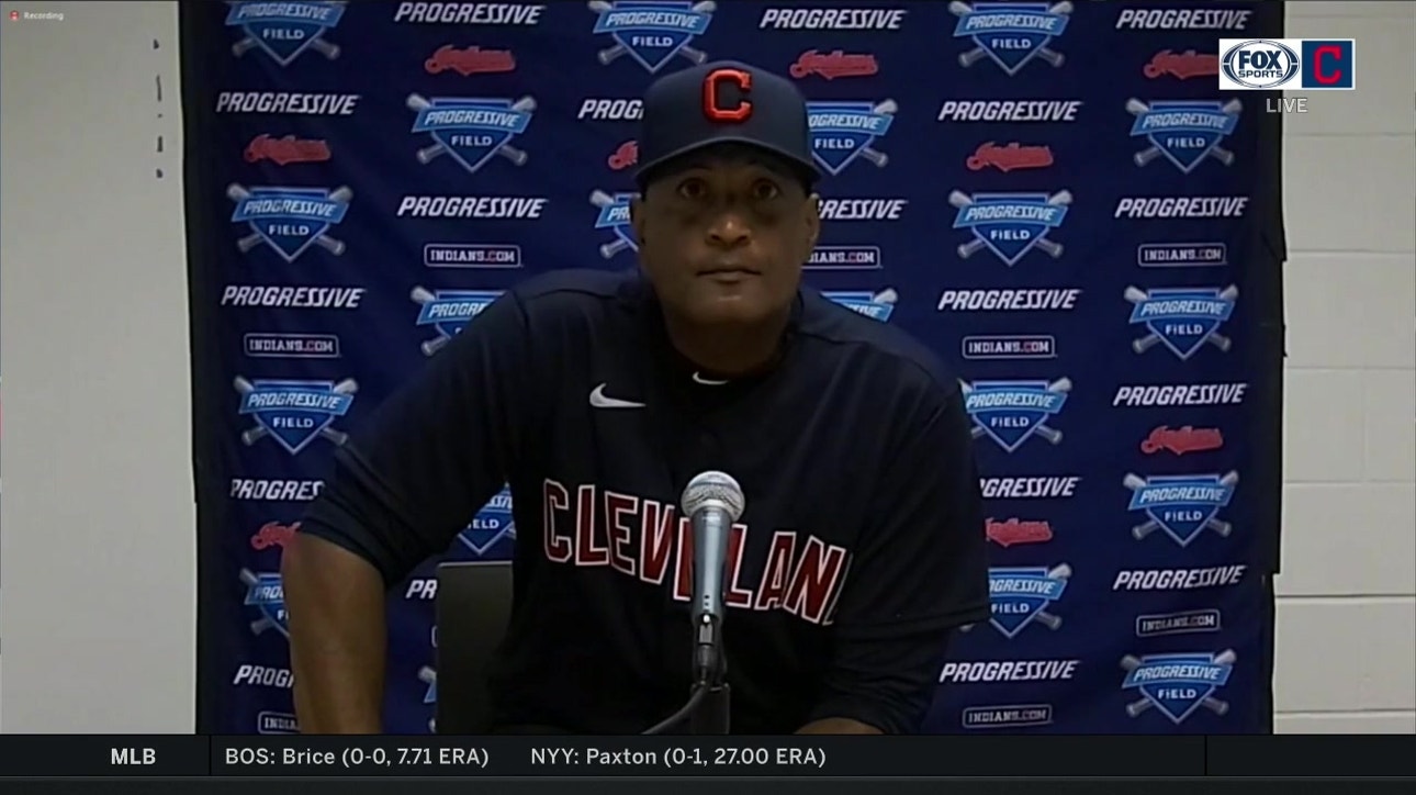 Sandy Alomar talks about what the Indians need to do to get out of their offensive slump