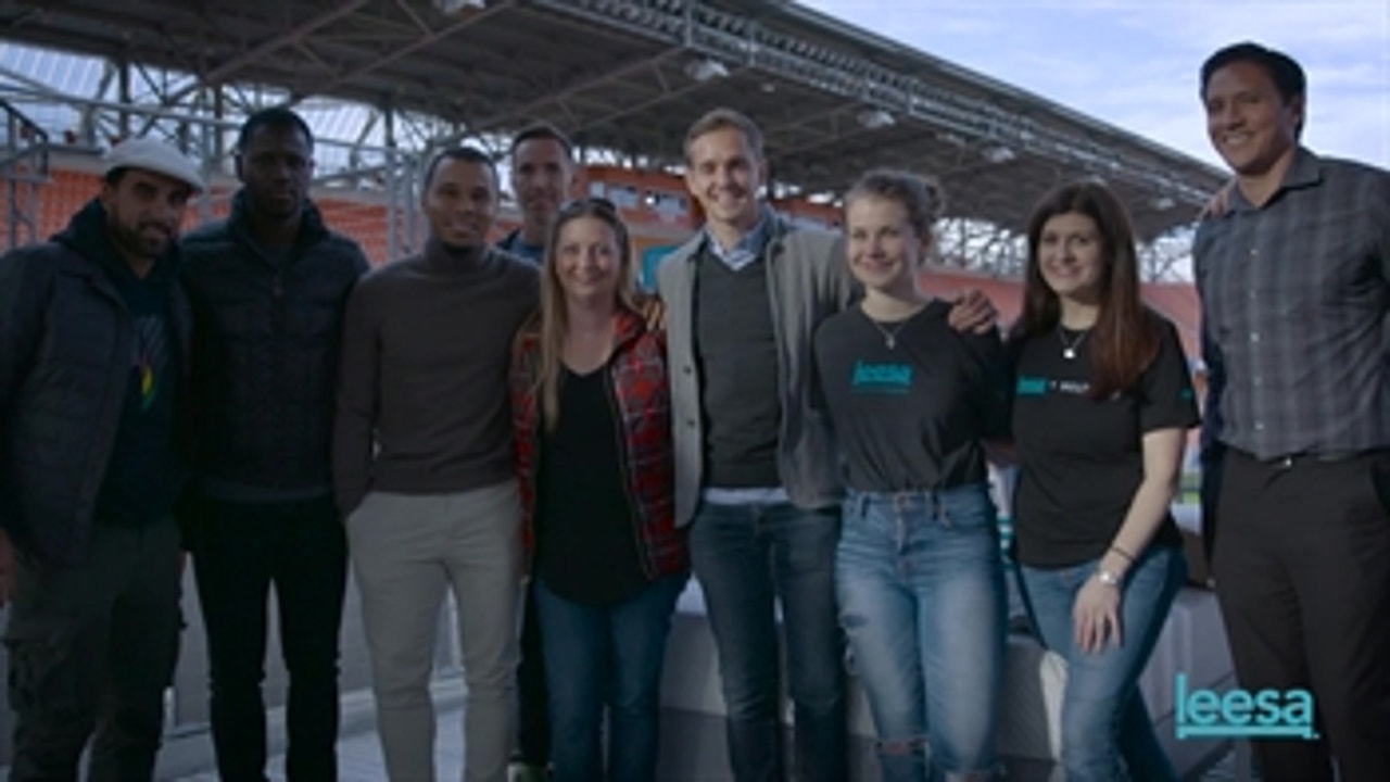 Erin Dutka was 'speechless' after getting a surprise from Leesa and Stu Holden | Kick In For Houston