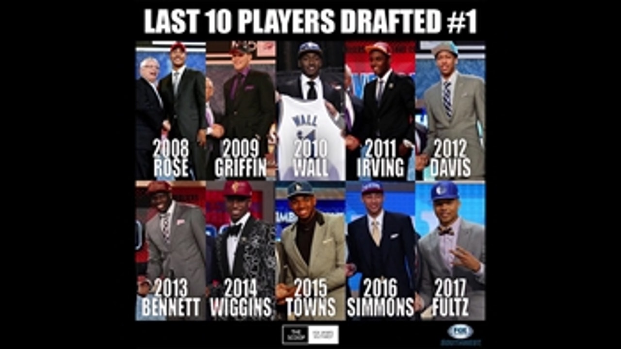 Last 10 Players Selected Number 1 In the NBA Draft ' The Scoop