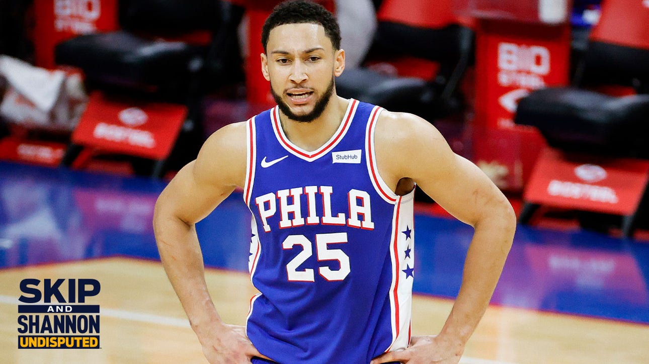 Shannon Sharpe reacts to Ben Simmons appearing disengaged during 76ers' practice I UNDISPUTED