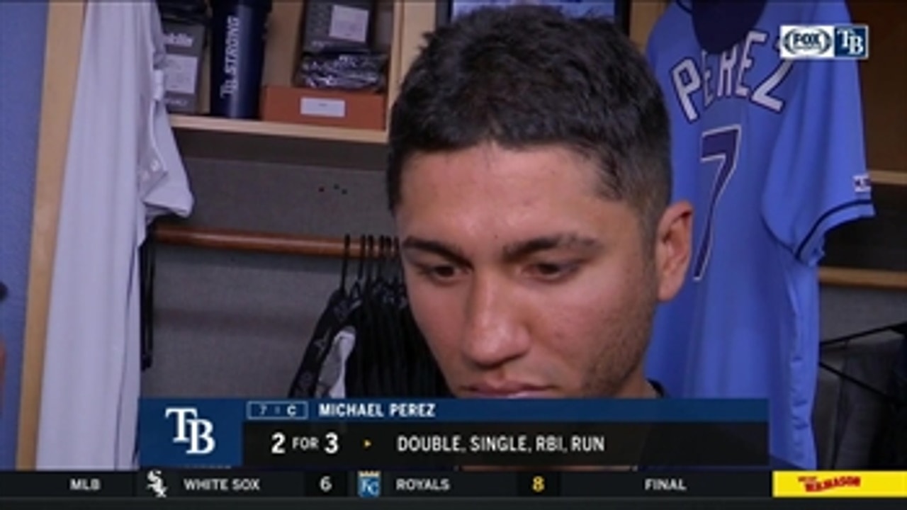 Michael Perez says he wasn't try to do much in his 1st start of 2019