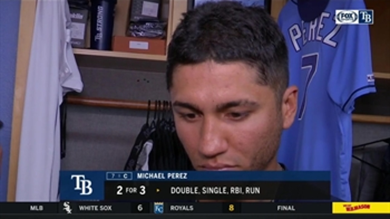 Michael Perez says he wasn't try to do much in his 1st start of 2019