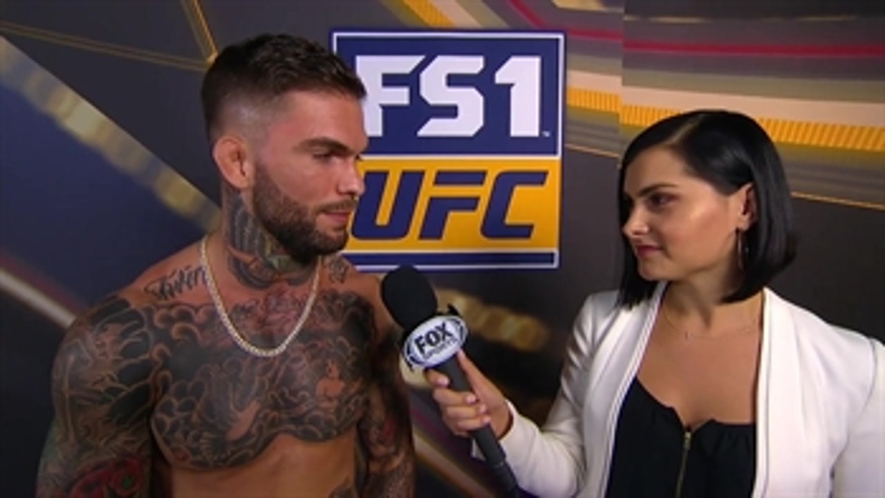 Cody Garbrandt stops and talks with Megan Olivi ' INTERVIEW ' UFC 227