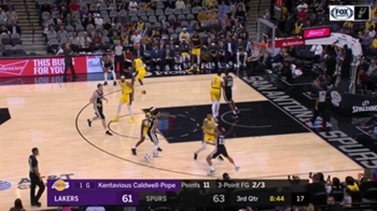HIGHLIGHTS: LaMarcus Aldridge goes up with the shot, gets the foul