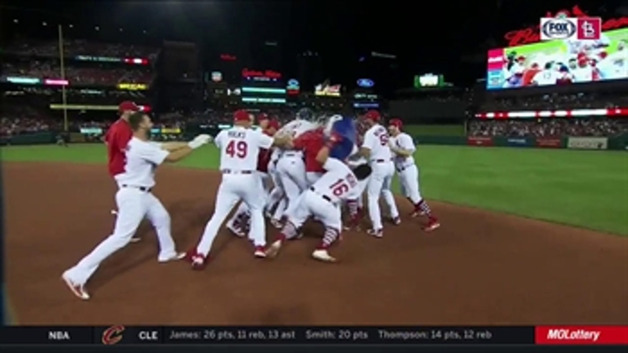Kolten Wong goes 0-for-2 with water cooler celebrations