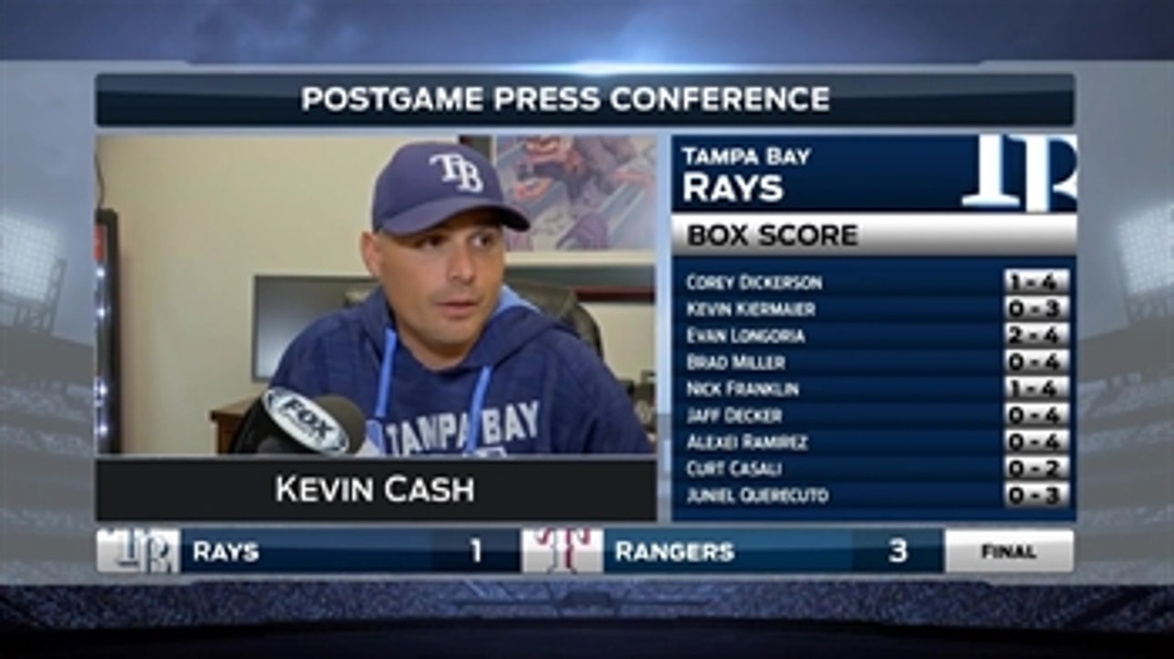Kevin Cash: Yu Darvish made it very difficult for us tonight