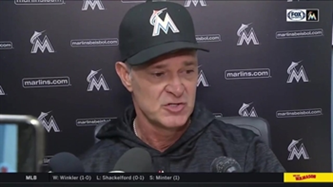 Don Mattingly talks about the Marlins' first series win of the season