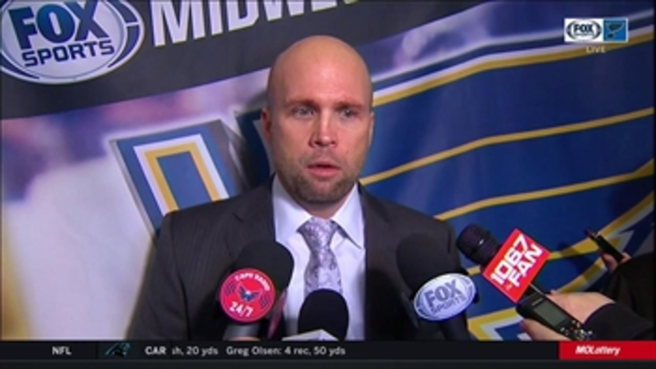 Yeo after Blues lose to Capitals: 'I thought we did a lot of good things'
