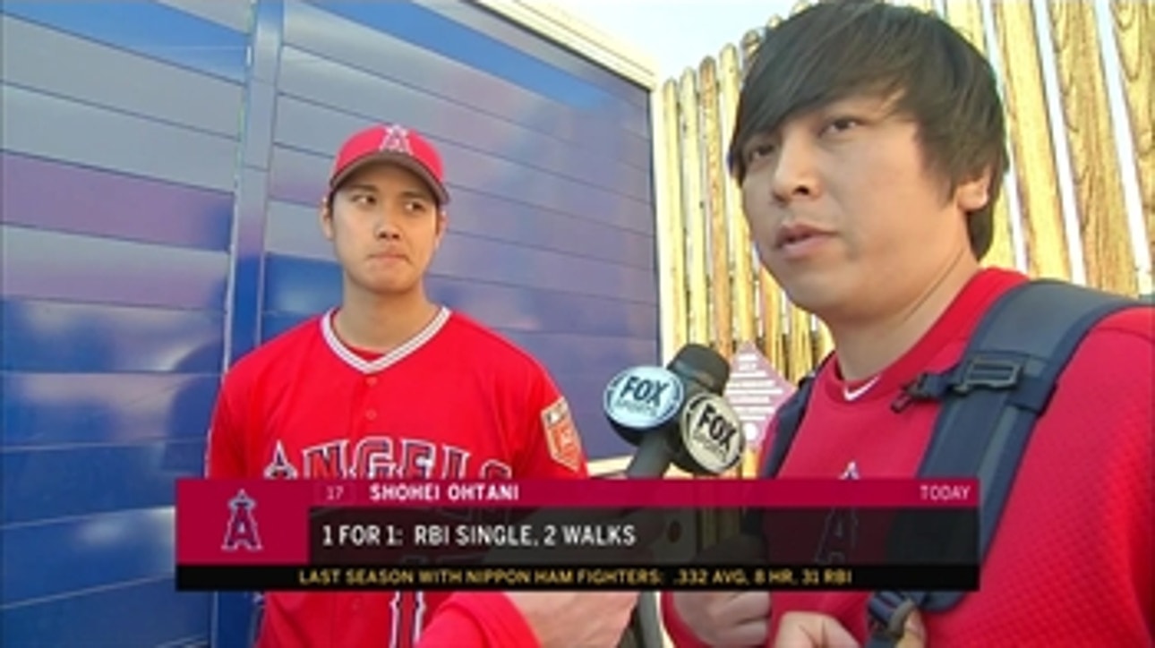 Shohei Ohtani on first at-bats with Angels: I tried to stay aggressive