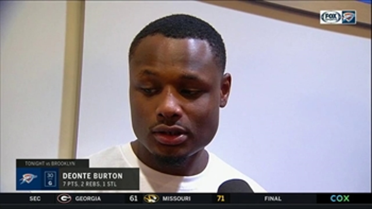 Deonte Burton on defense in Thunder to win over Nets ' Thunder Live