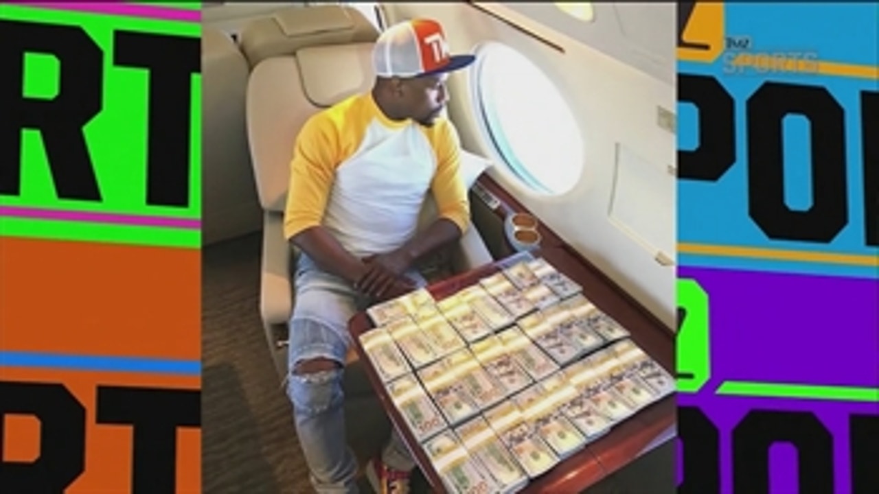 Floyd Mayweather flaunts his cash on a new level