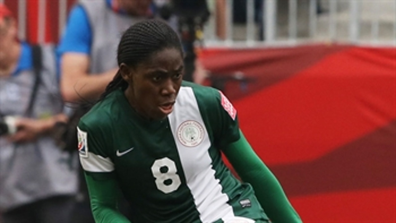 Oshoala shot goes just wide against USA - FIFA Women's World Cup 2015 Highlights