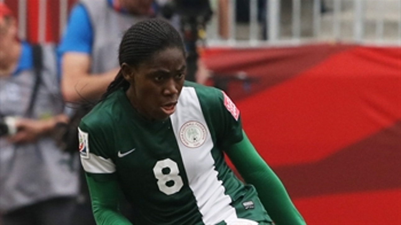 Oshoala shot goes just wide against USA - FIFA Women's World Cup 2015 Highlights