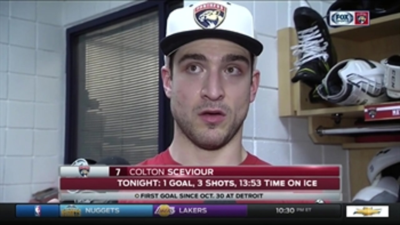Colton Sceviour 'relieved' to score first goal since Oct. 30