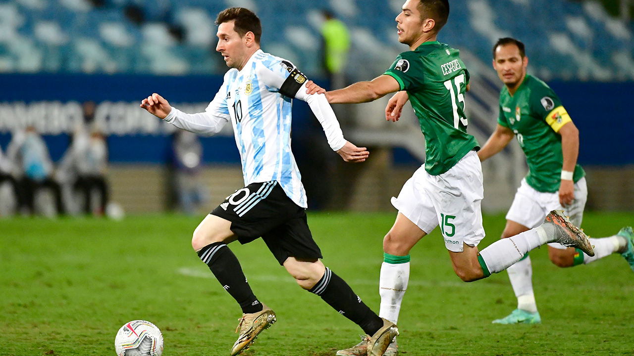 Messi's second of the match gives Argentina 3-0 lead over Bolivia