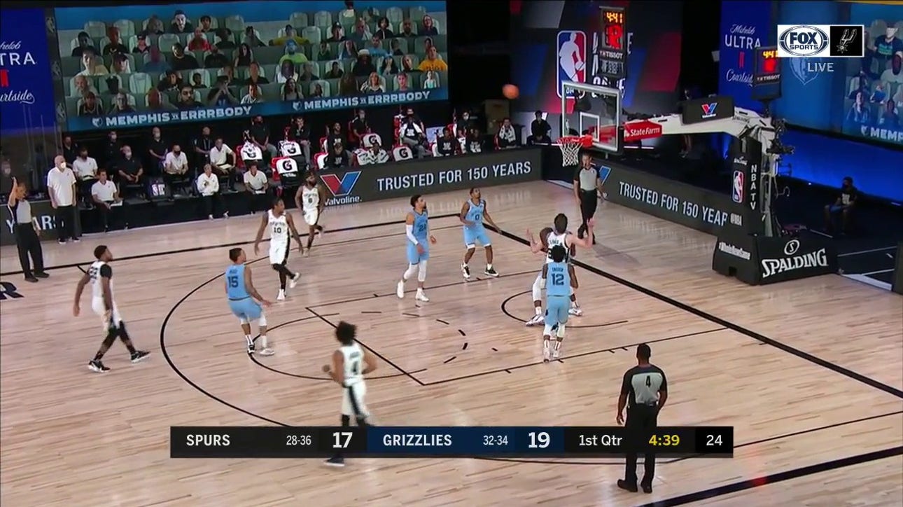 WATCH: Rudy Gay Hits a Triple in the 1st Quarter vs. Memphis