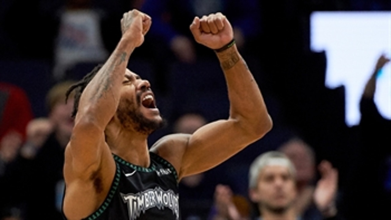 'It was a special moment from a former MVP': Nick Wright on Derrick Rose's 50 point night