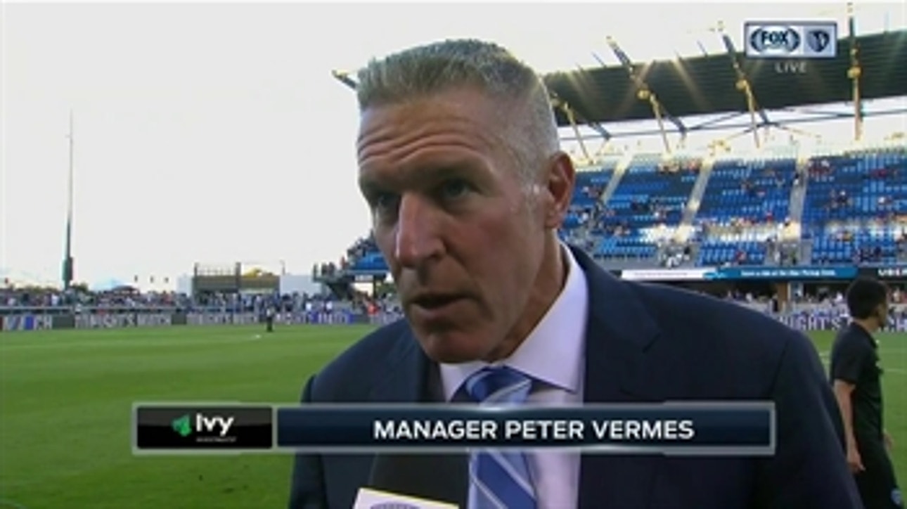 Vermes: Scoreless draw with San Jose was 'a good effort by our guys'
