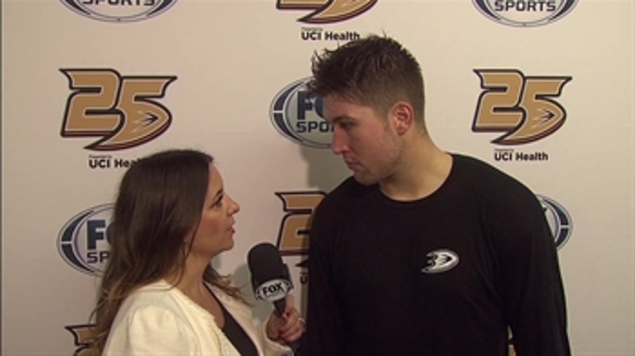 Nick Ritchie talks about his first game back with the Ducks