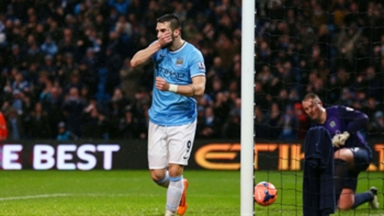 Negredo increases Manchester City lead