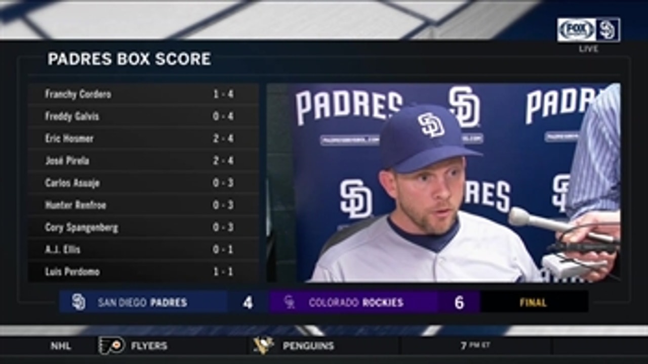 Andy Green  discusses the brawl between the Padres and Rockies