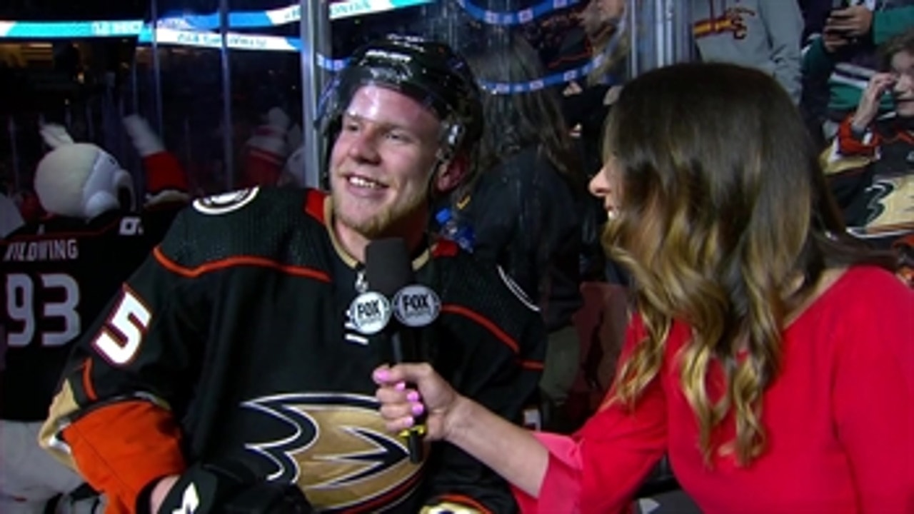 Ondrej Kase can barely contain excitement, smile after lifting Ducks in overtime