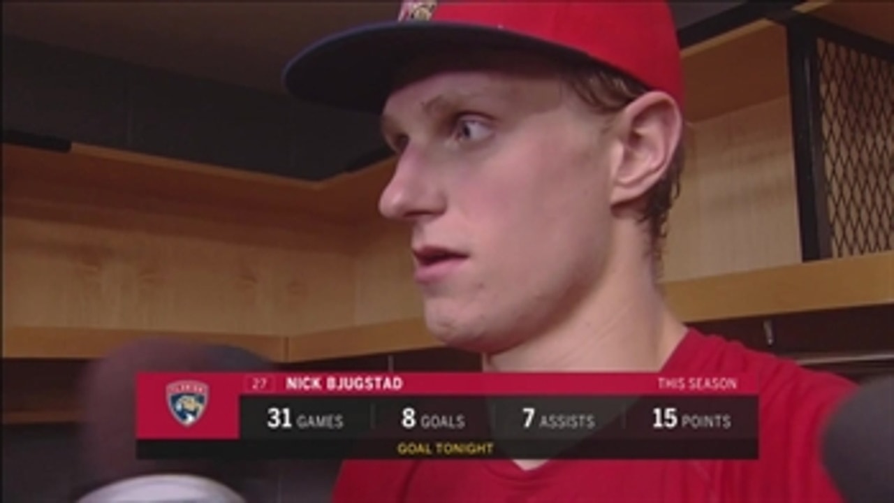 Nick Bjugstad: It felt like it could have gone either way in OT