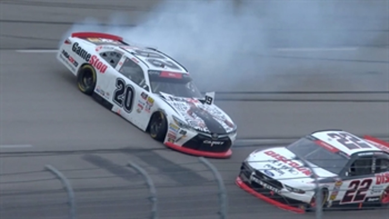 Christopher Bell spins again after contact from Austin Cindric at Texas | 2018 NASCAR XFINITY SERIES