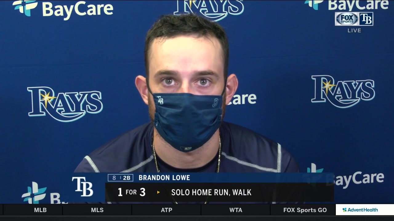 Brandon Lowe talks after Rays drop 3rd straight game