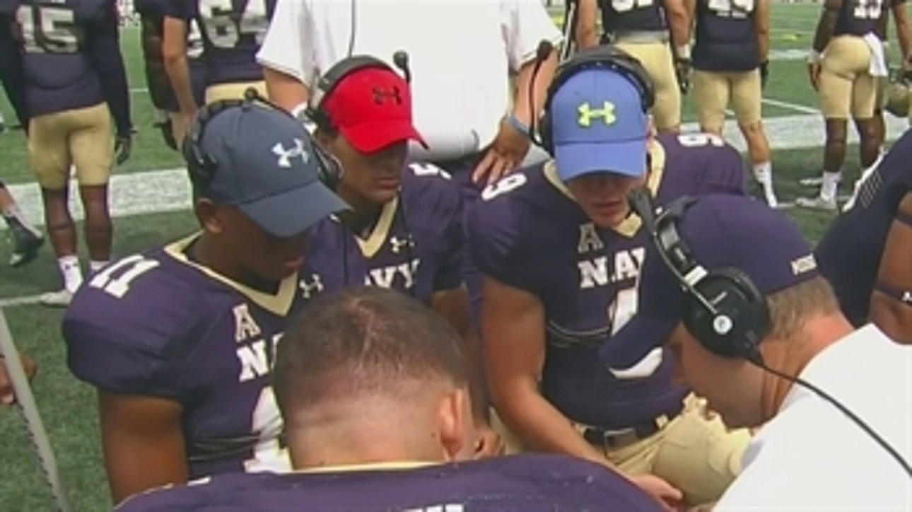 Navy calls on quarterback sitting in stands to enter game
