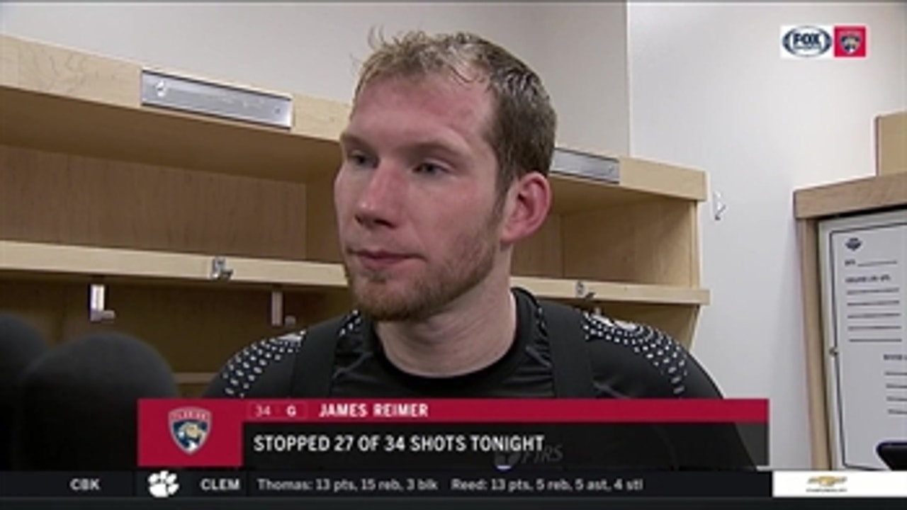 James Reimer reacts to tough outing against the Jets