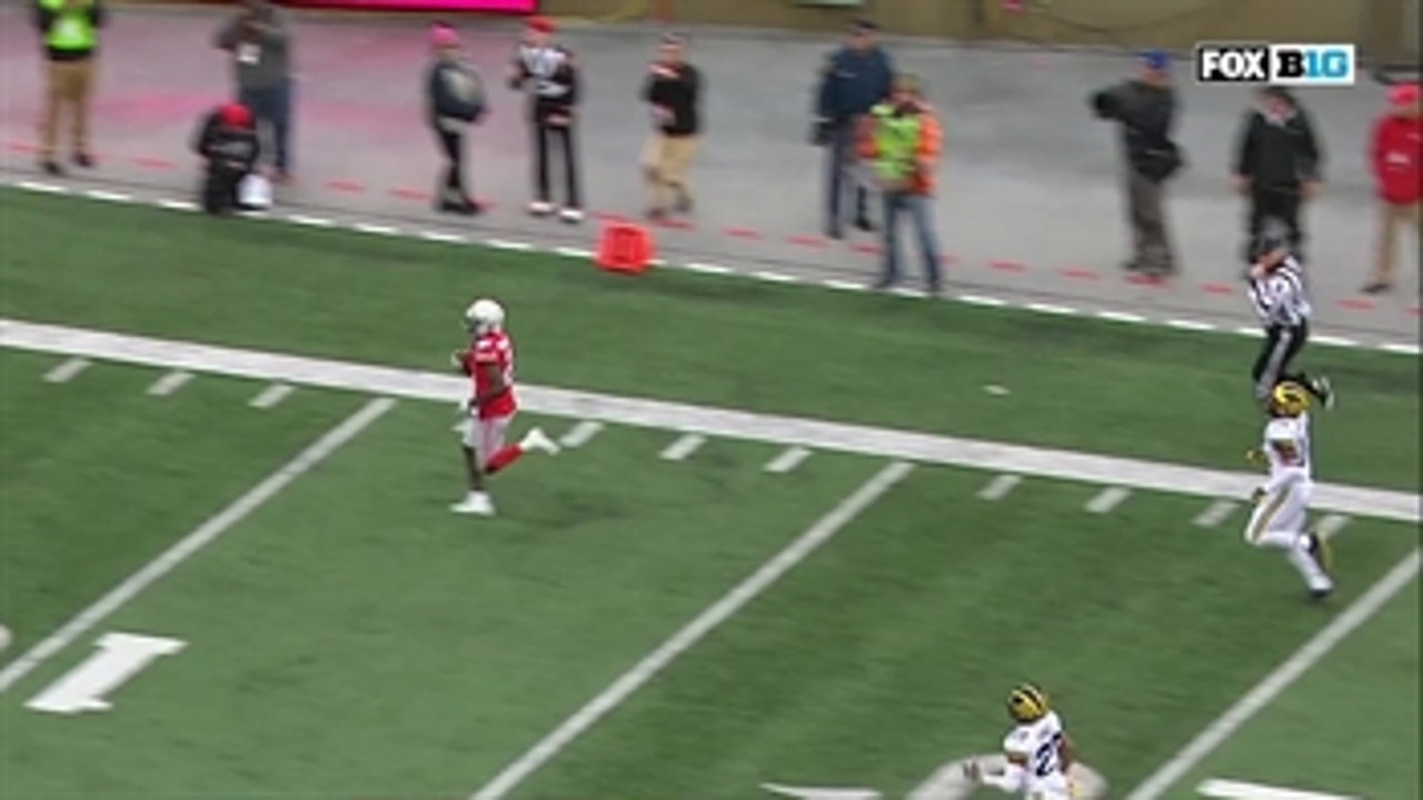 No. 10 Ohio State's Parris Campbell rips off a 78-yard TD to pour it on late vs. No. 4 Michigan