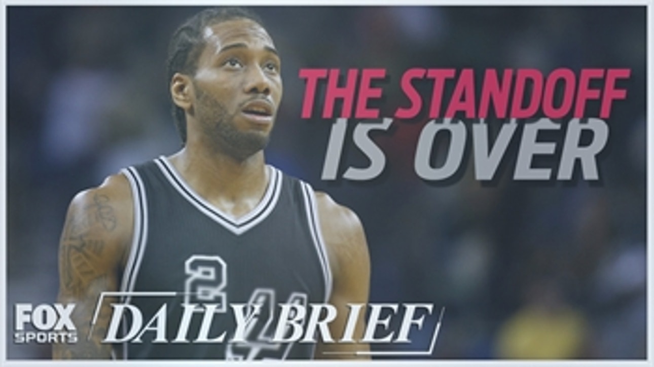 The standoff is over between Kawhi Leonard and the Spurs