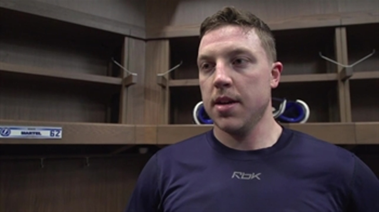 Lightning winger Adam Erne on chemistry with linemates, creating energy in offensive zone