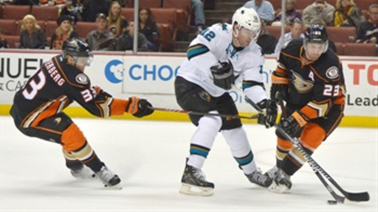 Ducks shut out by Sharks, 3-0