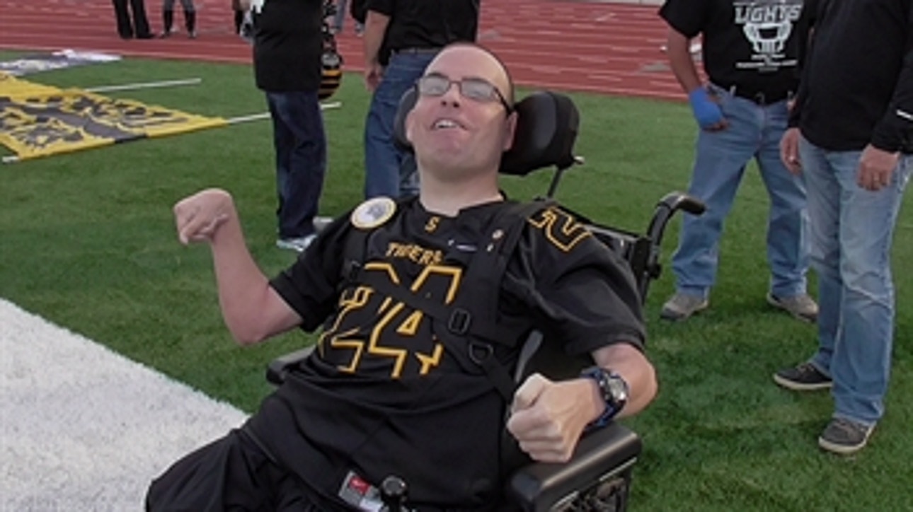 34-year-old man with cerebral palsy lives out HS football dream