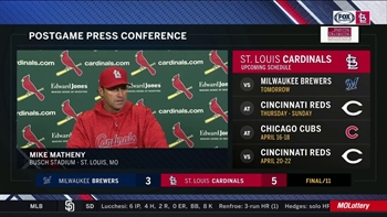 Mike Matheny on Greg Garcia: 'He was ready when he got his opportunity'