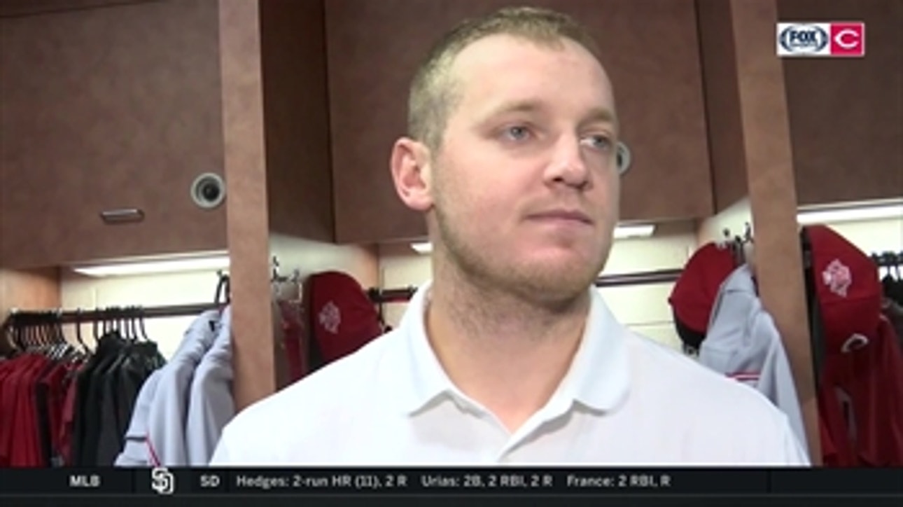 Josh Vanmeter launched a homerun that sealed the deal for the Cincinnati Reds and followed up with a Jon Gruden impression
